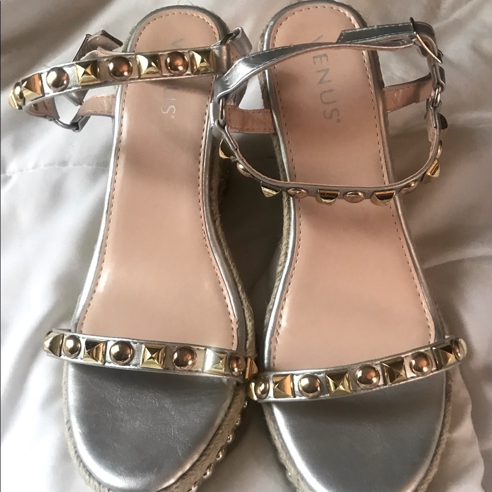 COPY - Brand New never worn embellished Wedges.
